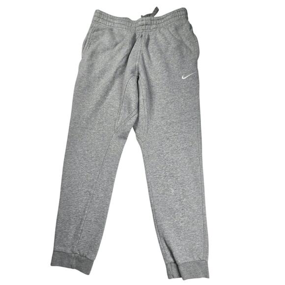 Nike Grey Sweat Pants Club Fleece Tapered Joggers Men Medium 826431-063 (28x27) - Picture 1 of 9